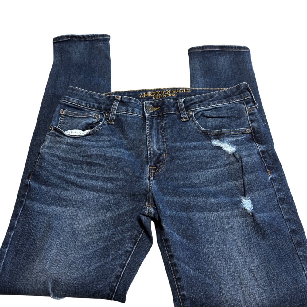 American Eagle Outfitters Skinny Jeans‎ Mens 34x34 Dark Wash Extreme Flex Denim